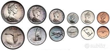 SET MONETE 1967 CENTESIMO ANNIVERSARIO CANADESE