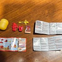 Sorpresa Kinder Joy Fire Dragons ● Drago rosso