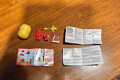 Sorpresa Kinder Joy Fire Dragons ● Drago rosso