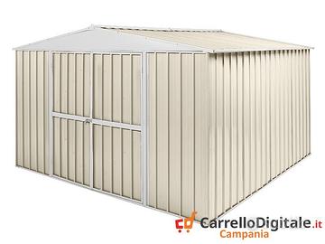 Box in Acciaio da giardino 360x345cm avorio