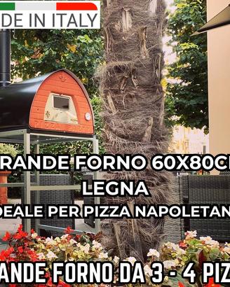 Forno a legna per pizza da esterno Pizzone 70x90