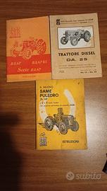 libretti uso e manutenzione trattori same