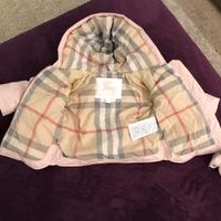 Piumino Burberry rosa tg 3/6 mesi