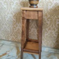Colonnina in legno noce nuova restaurata