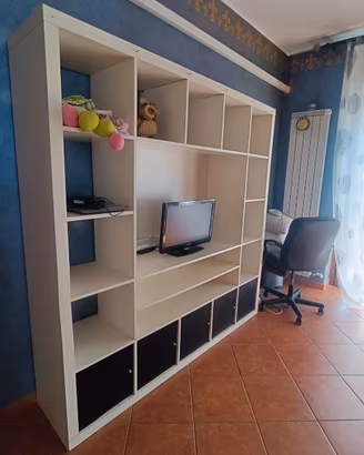 cameretta a ponte con libreria 