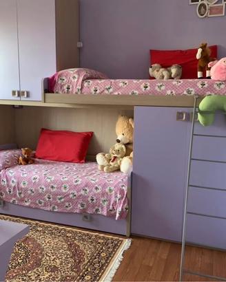 Cameretta ragazza 3posti letto