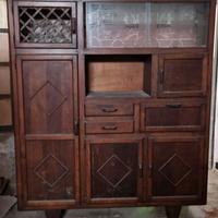 CREDENZA VINTAGE ANNI '50 CON RIBALTINA