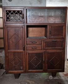 CREDENZA VINTAGE ANNI '50 CON RIBALTINA