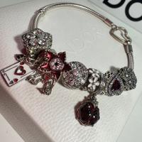 Bracciale moments Pandora con chiusura a cuore