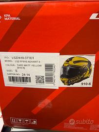 Casco LS2 Advant II Tape Matt Yellow