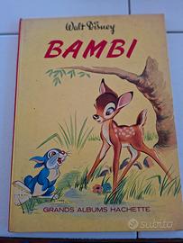 Libro illustrato vintage "Bambi", W Disney del '69