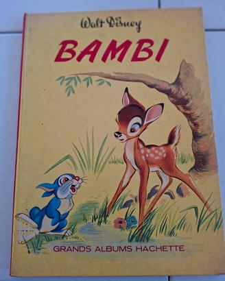 Libro illustrato vintage "Bambi", W Disney del '69