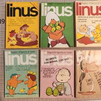 lotto n. 6 fumetti Linus anno 1989