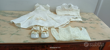 Completo bimba + Bavaglino "Bianco Nero" (NUOVO)