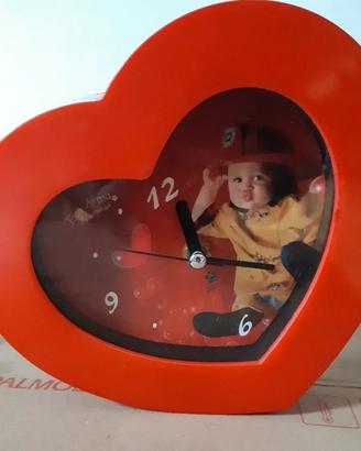 Orologio a cuore per camerette ragazzi