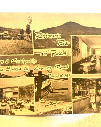 Pubblicitaria Castel Gandolfo Bar Peschi Anni ‘60