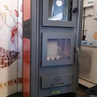 STUFA NUOVA A LEGNA COL FORNO