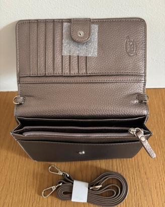 Pochette Portafoglio con tracolla e scomparti vari