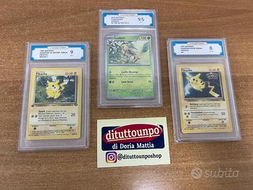POKÉMON CARTE GRADATE pikacu leafeon