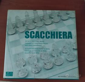 Scacchiera in vetro 
