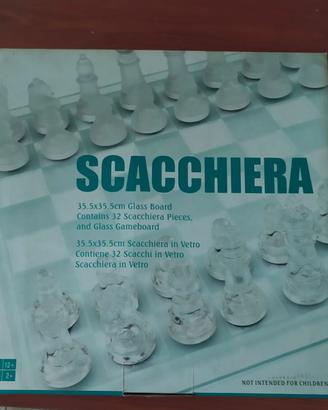 Scacchiera in vetro 