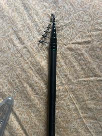 Canna da pesca italica e mulinello tubertini