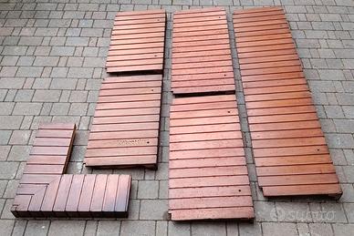 Pannelli decorativi esterni legno di casetta, 6 pz