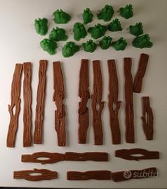 set giardino dei puffi