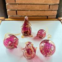 Animaletti rosa vetro Murano