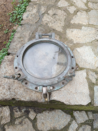 Vecchio Oblò nautico in ottone