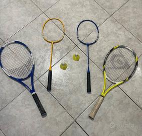 Racchette da tennis e da badminton