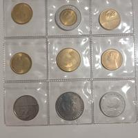 monete set lire 500 , 200 ,100 , 50 , 20 vaticano