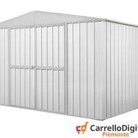 Capanno box esterno lamiera 360x175 110 kg bianco