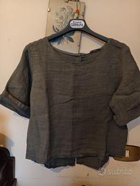 Camicia in lino puro da donna