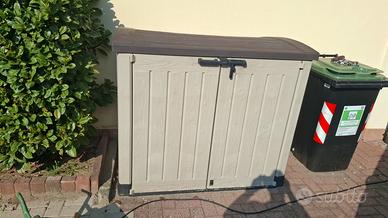 baule per giardinaggio, copri bidone , 