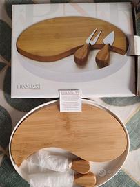 Tagliere in porcellana e Bamboo Brandani