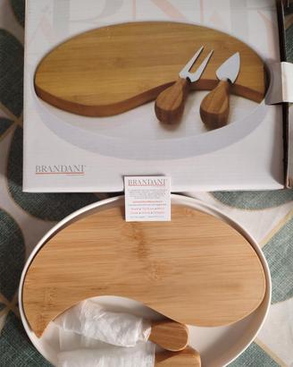 Tagliere in porcellana e Bamboo Brandani