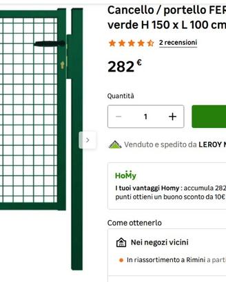 Cancello/recinto/portello con rete in acciaio