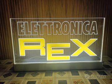 insegna luminosa rex