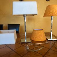 Abatjour coppia con 2 paralumi