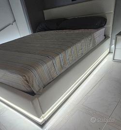 letto contenitore con led