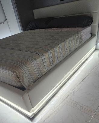 letto contenitore con led