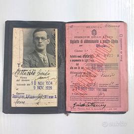 Tessera per abbonamenti Ferrovie dello Stato