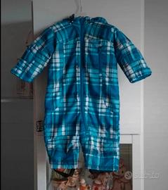 tuta a giubbino neonato 9 mesi colore azzurro 