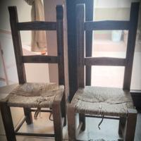 Coppia sedie artigianato Sardegna 
