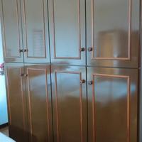 Armadio + comodino+mobiletto entrata in legno