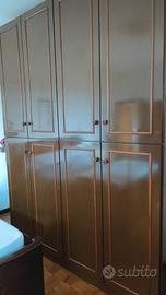 Armadio + comodino+mobiletto entrata in legno