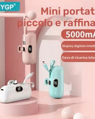 Caricatore batterie portatile 5000mAh power bank