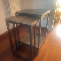 Set 2 tavolini impilabili