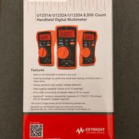 Multimetro digitale professionale Keysight U1232A
